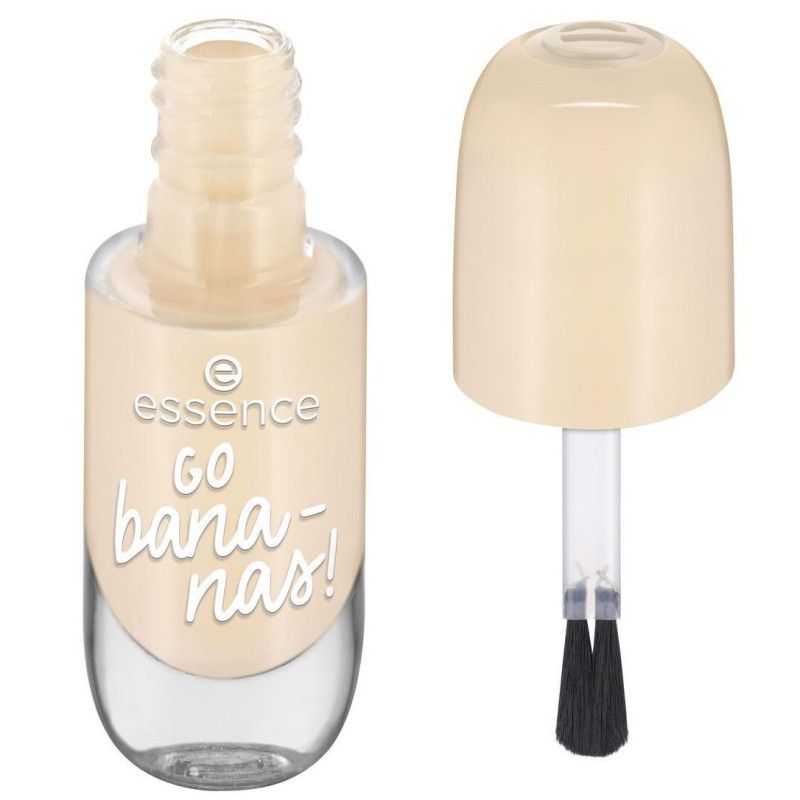 Ein Tropfen Essence Nagellack in hellem Gelb.