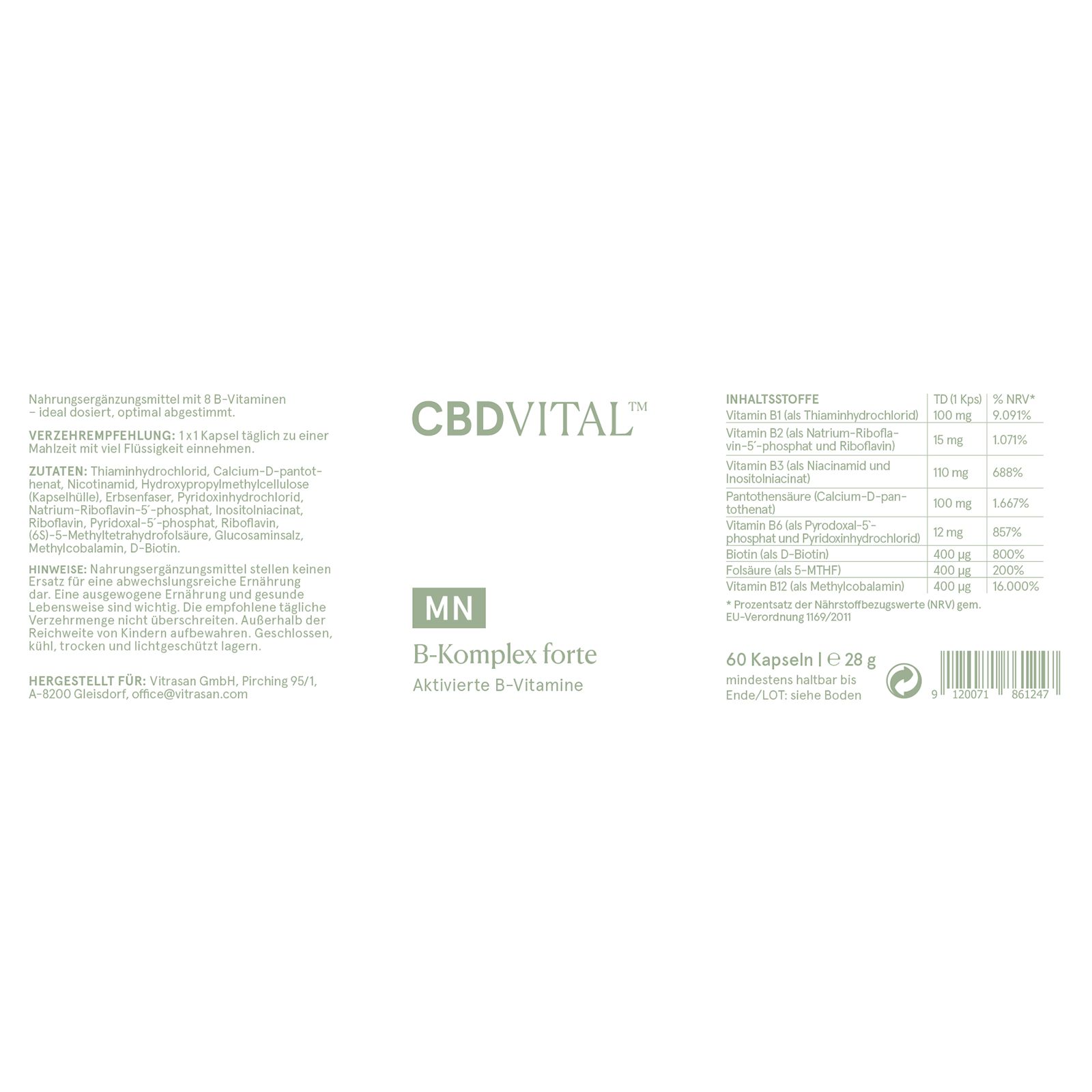 CBD VITAL B-Komplex forte