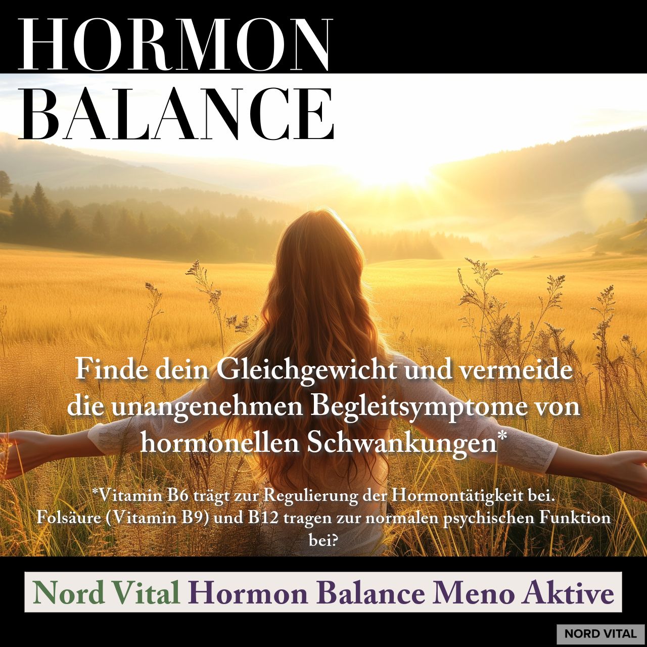 Nord Vital Hormon Balance & Wechseljahre - 13-in-1 Komplex mit Myo-Inositol, Mönchspfeffer, uvm
