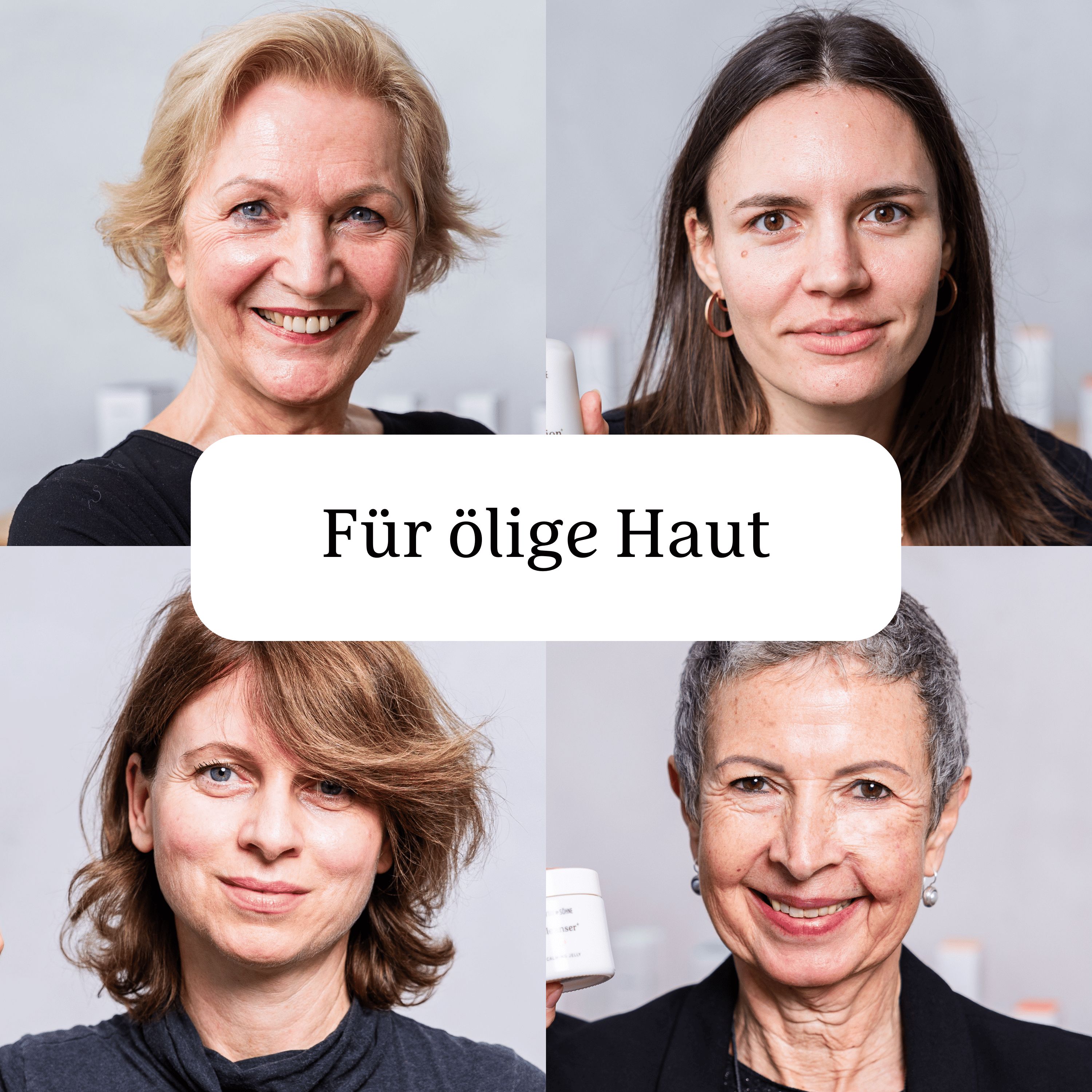 Hautcreme+ Leicht - Feuchtigkeit & Anti-Aging für ölige & unreine Haut mit Hyaluron & 6 Ceramiden