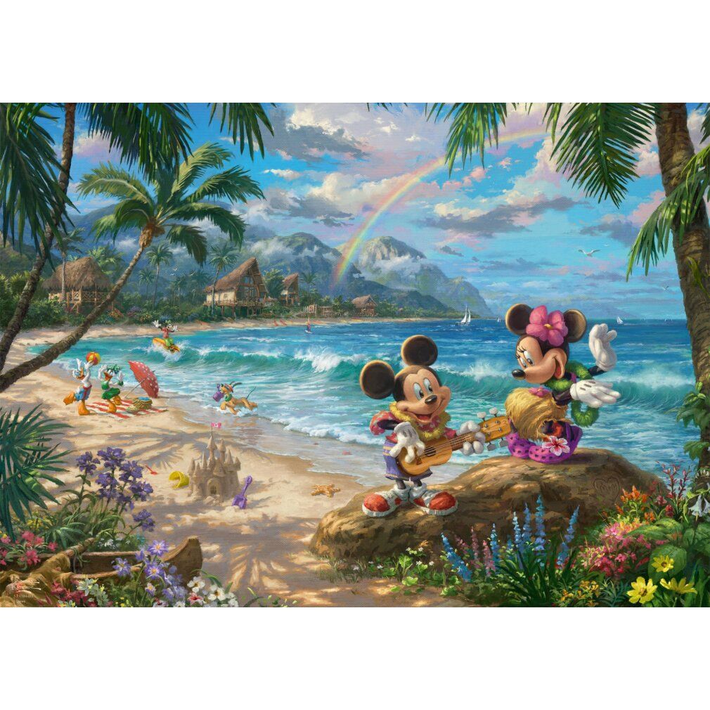 Thomas Kinkade Studios: Collezione Disney Dreams - Minnie e Topolino alle Hawaii (1000 pezzi)