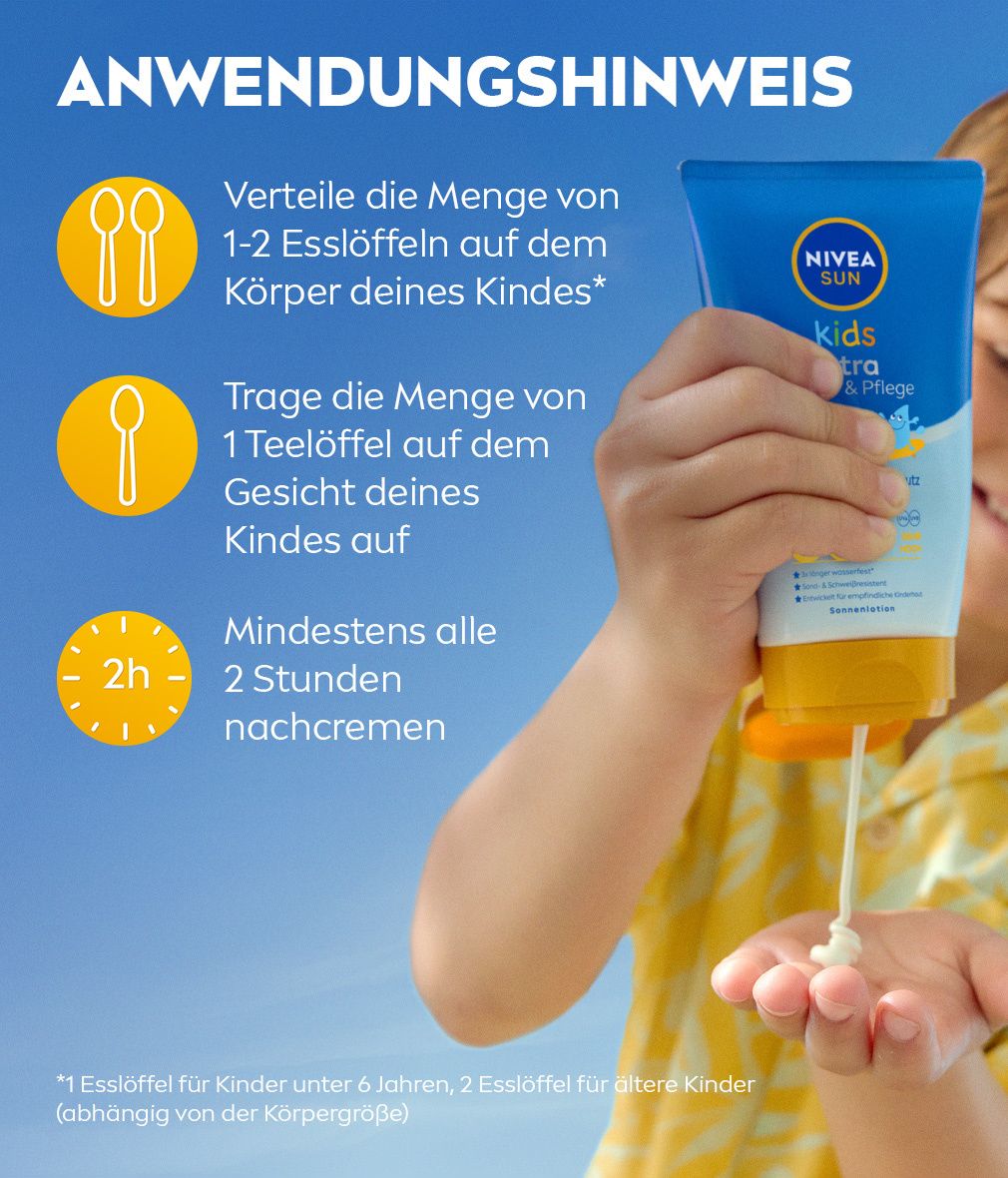 NIVEA SUN Kids Ultra Schutz & Pflege Sonnenlotion LSF 50+