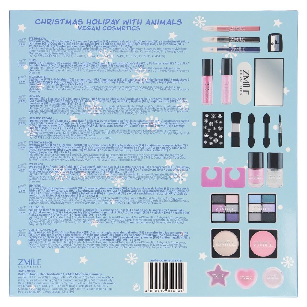 ZMILE cosmetics, Adventskalender Puzzle Christmas Holiday with animals