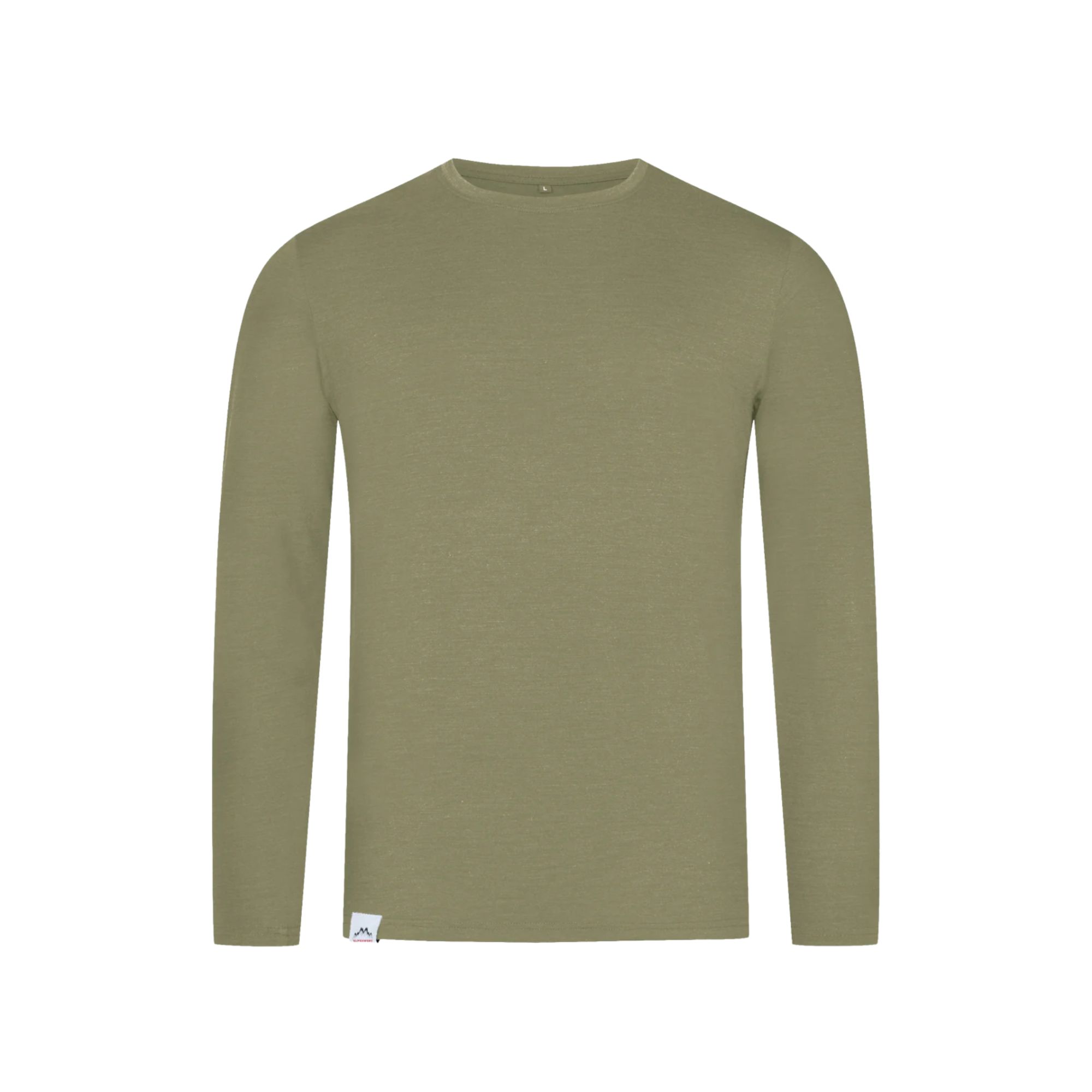 Longsleeve Herren Merino Grün S 25 St