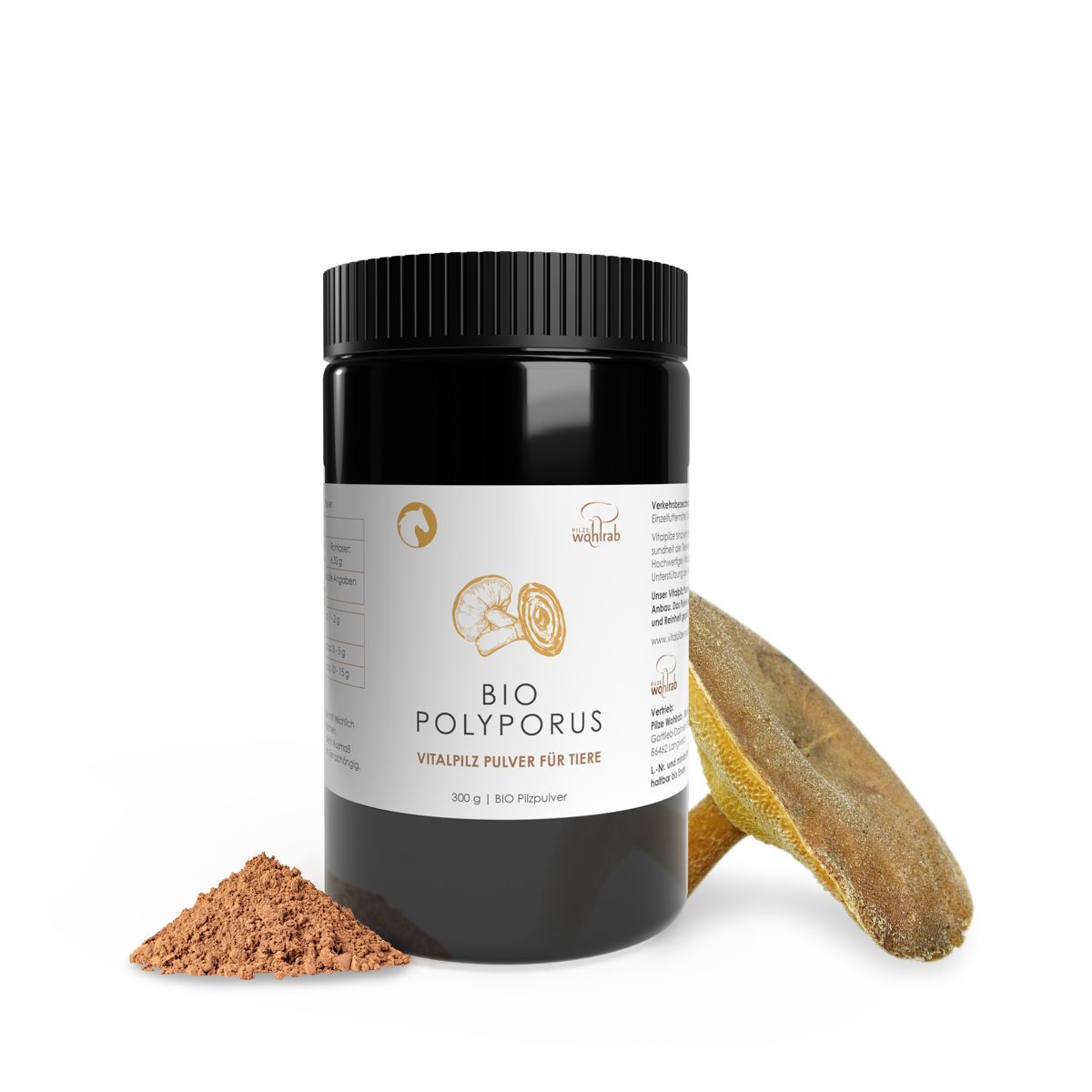 Pilze Wohlrab - BIO Polyporus Pulver für Tiere