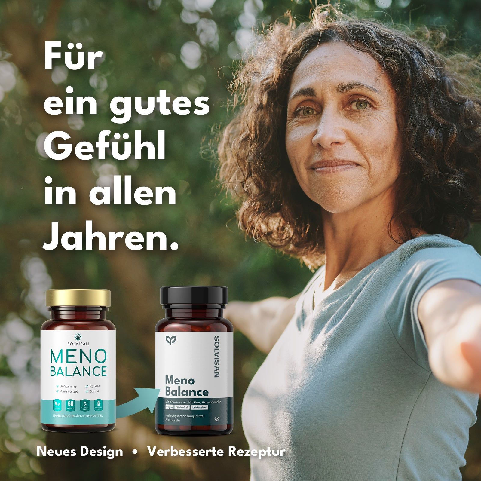 SOLVISAN® Meno Balance Wechseljahre  | Rotklee, Mönchspfeffer, Yamswurzel