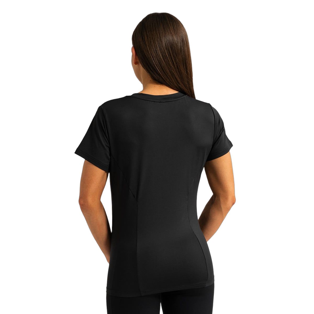 GymBeam T-Shirt Damen regular Kurzarm mit rundem Ausschnitt in Schwarz