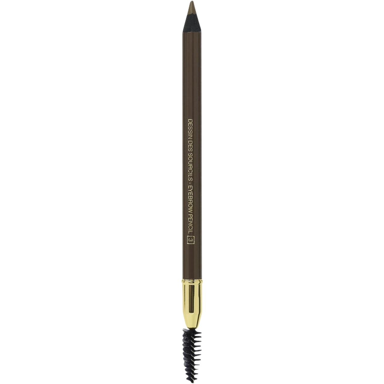 Yves Saint Laurent Dessin des Sourcils Augenbrauenstift. Dunkelbraun, mit Bürste. Goldfarbene Akzente.