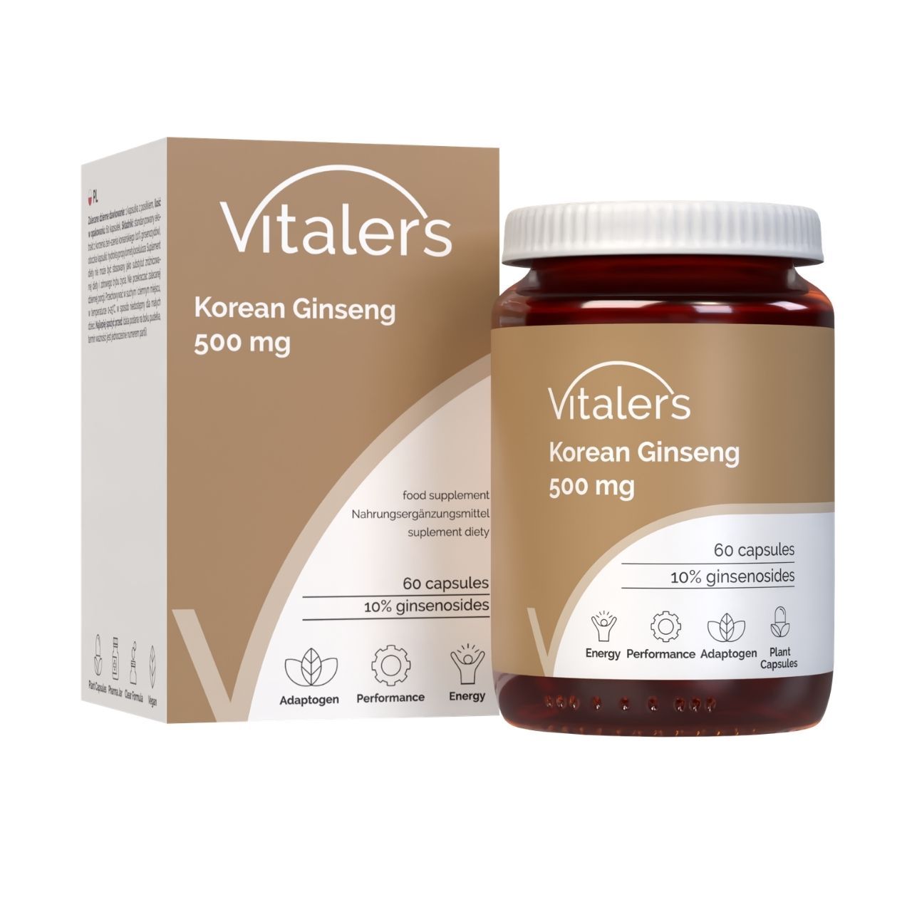 Vitaler’s Koreanischer Ginseng 500 mg 60 St Kapseln