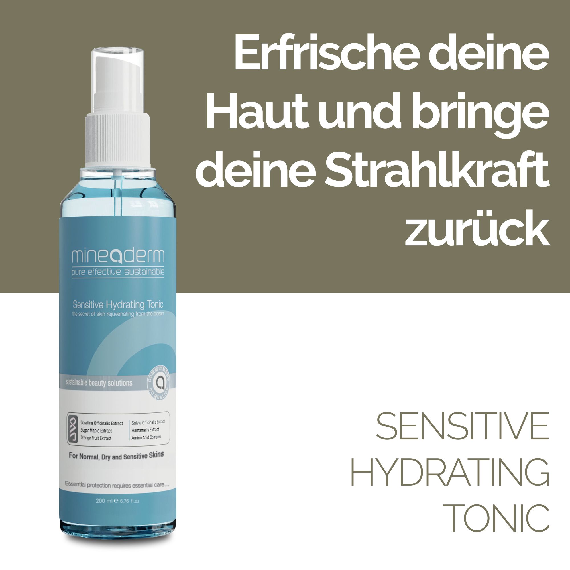 Mineaderm Sensitive Hydrating Facial Tonic