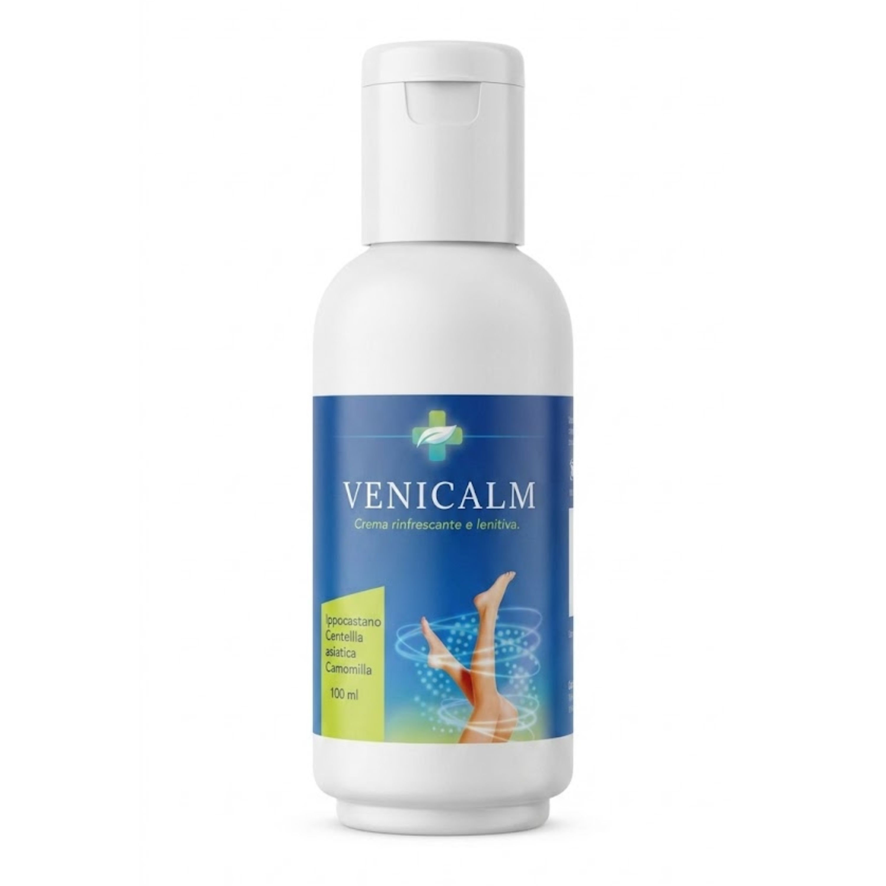 Alohalabs Venicalm Beincreme mit Rosskastanie, Asiatischem Wassernabel und Kamille 100 ml Creme