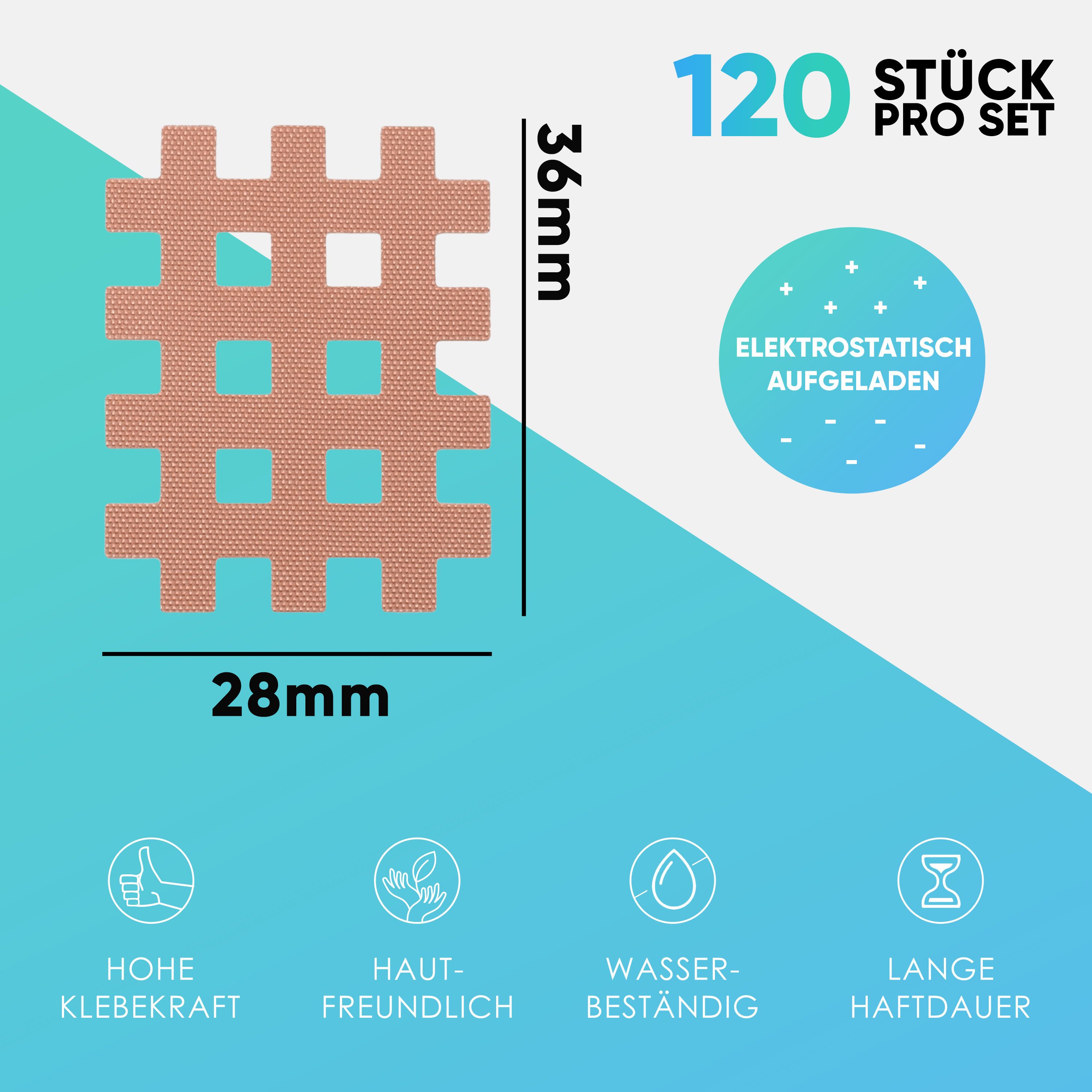 Health Press Gittertape 120 St Pflaster