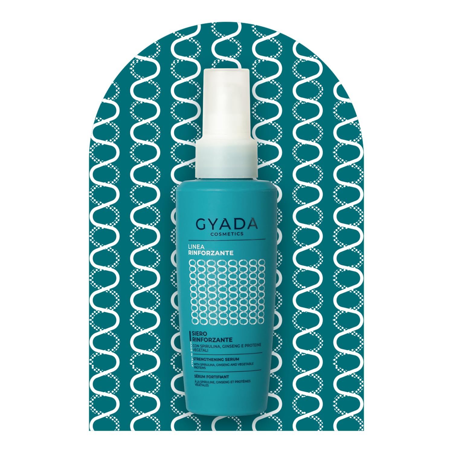 Flasche mit Gyada Cosmetics Stärkungsserum.