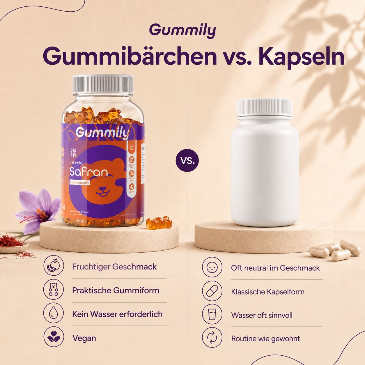 Gummily Safran Extrakt Gummibärchen