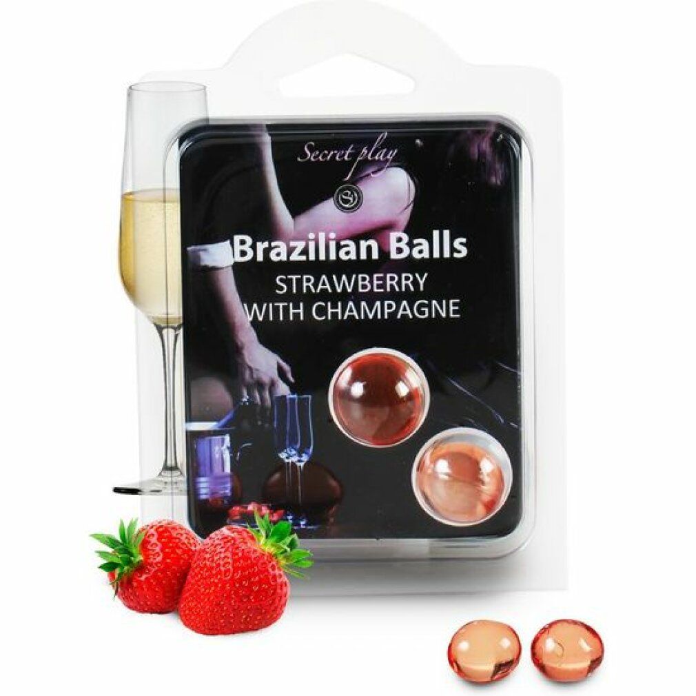 Secretplay - Brasilianische Kugeln Erdbeere & Champagner 0,1 kg