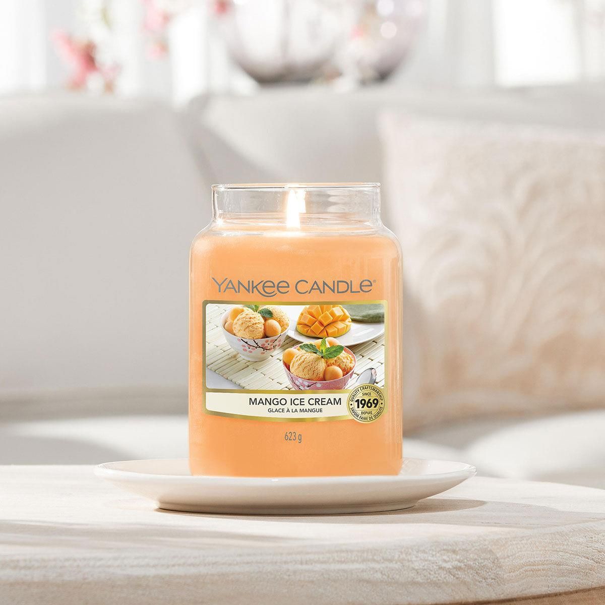 Yankee Candle Duftkerze Mango Ice Cream Large Jar 623g