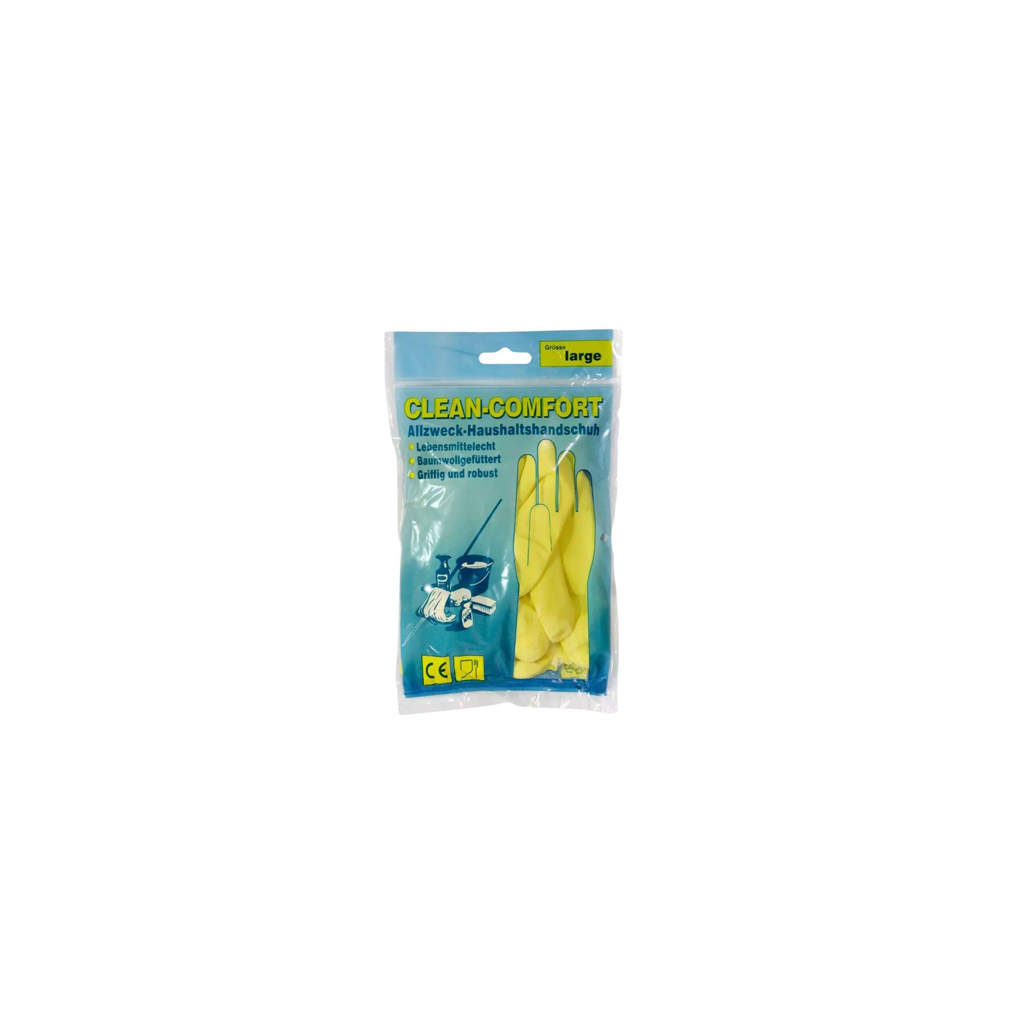AMPri Clean-Comfort Latex-Haushaltshandschuh 1 St Handschuhe