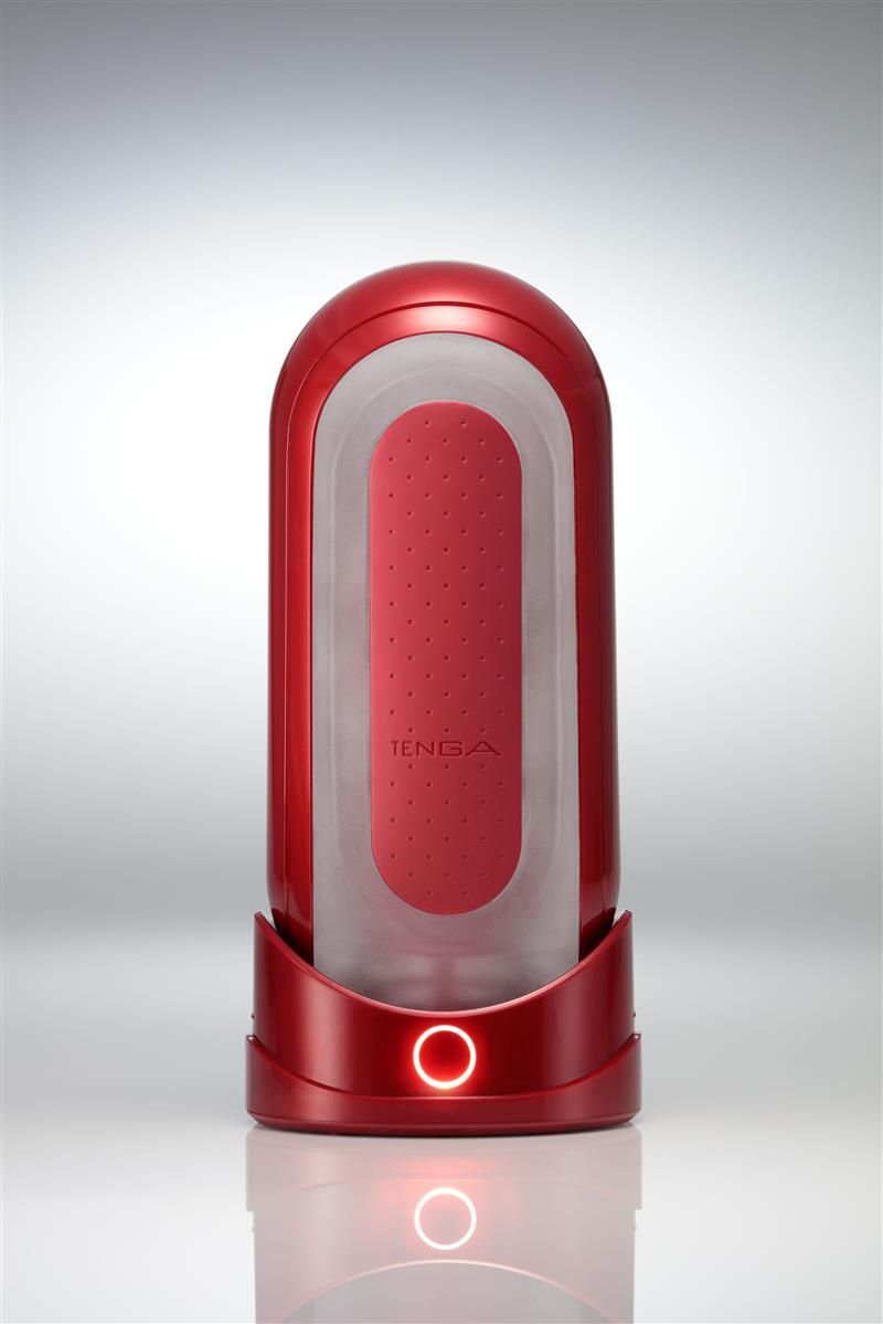 Masturbator „Flip 0 (Zero) Red Warmer Package“ plus Heizstab | TENGA