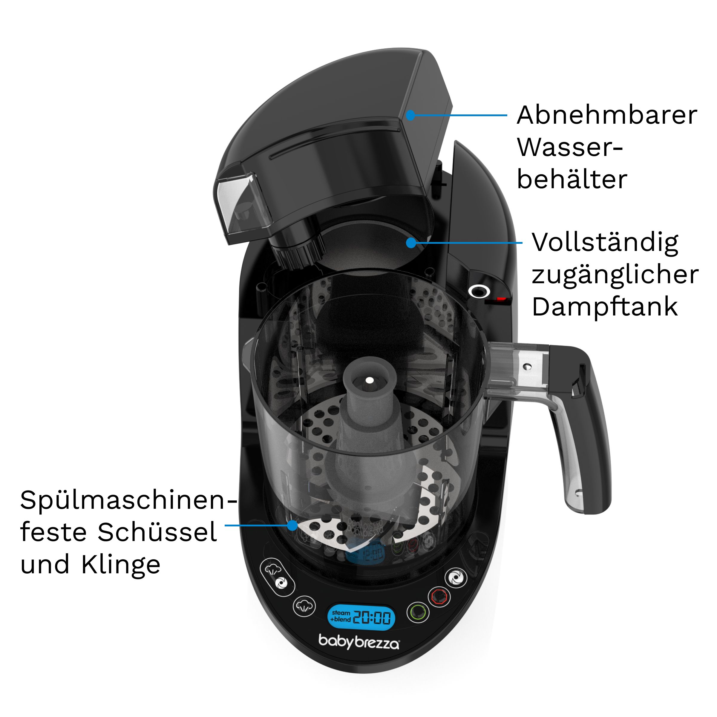 Baby Brezza Food Maker Deluxe, black