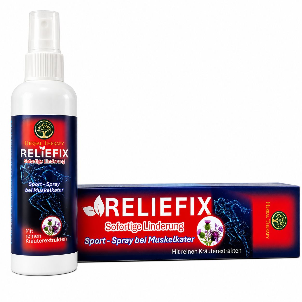 Herbal Therapy RELIEFIX Spray Corpo Sport con Mentolo e Canfora