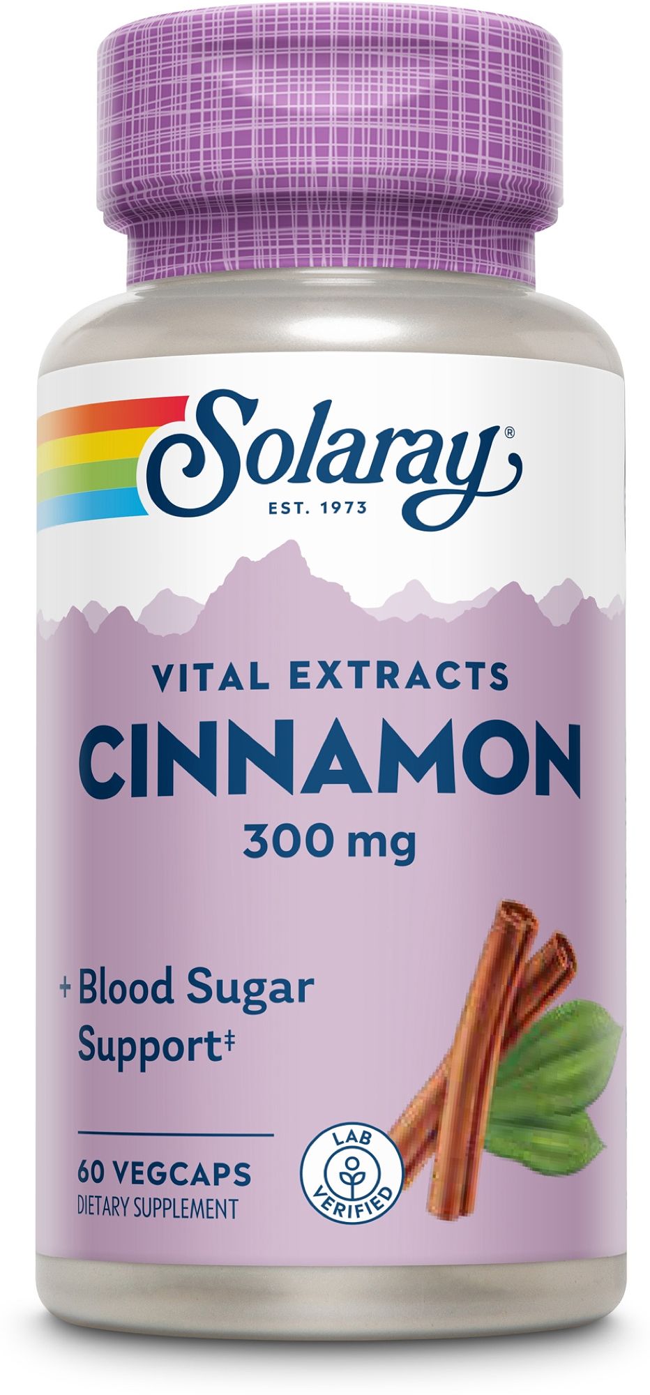 Solaray Zimtrinden-Extrakt Kapseln mit 300 mg, 60 Vegicaps.