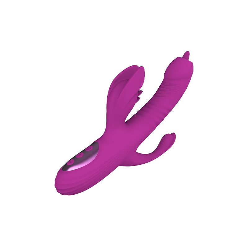 Pia - Rabbit Vibrator mit Zunge und Stoßfunktion