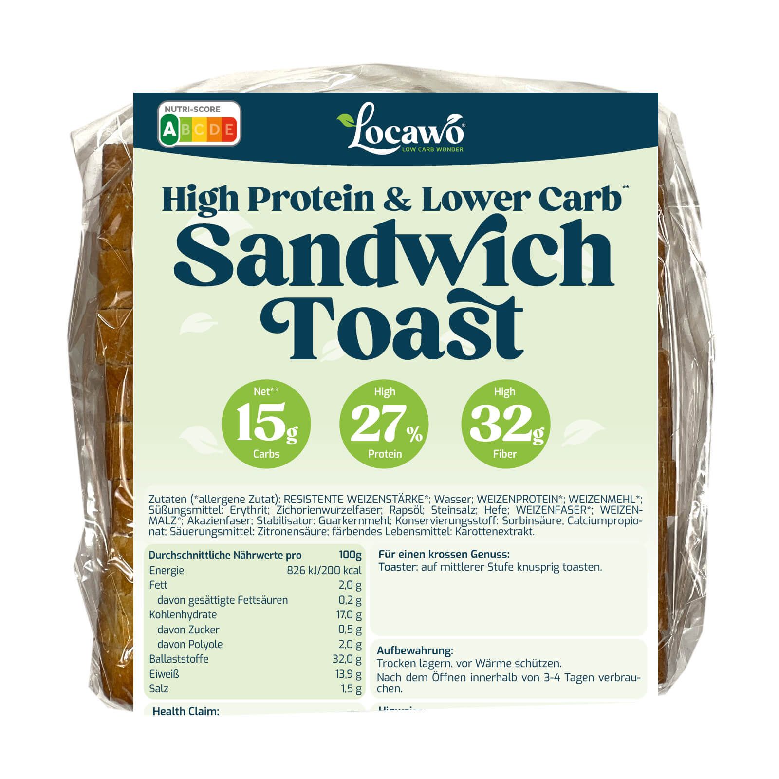 Locawo High Protein & Low Carb Brot Box