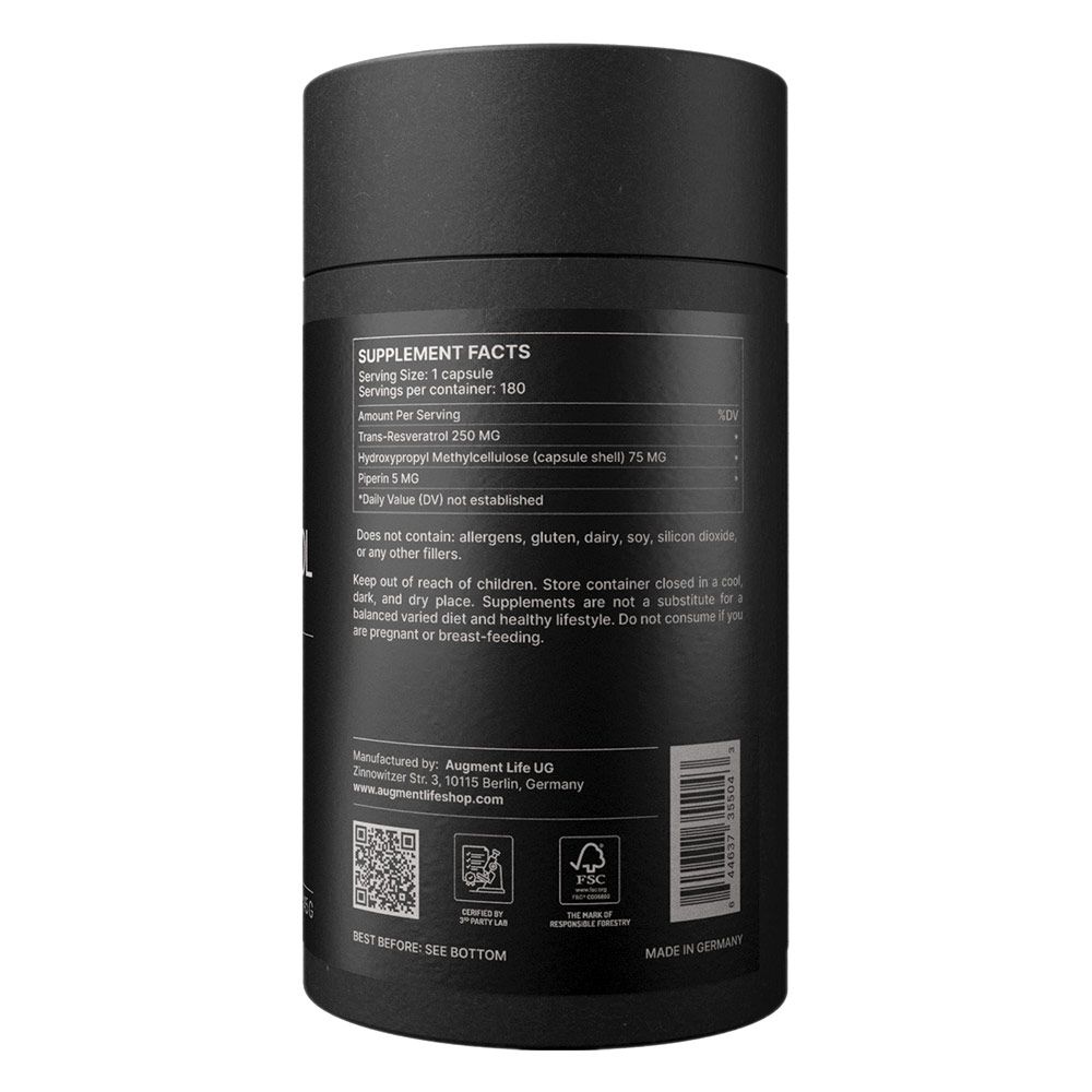 Augment Life Trans-Resveratrol Kapseln