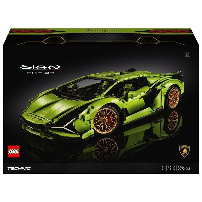 LEGO Technic 42115 Lamborghini Sián FKP 37, Set con Auto Sportiva, Modellino di Macchina da Costrui