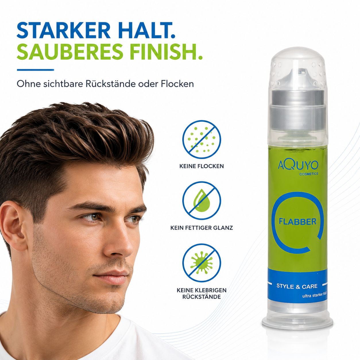 Flabber Haargel extra starker Halt | Stylinggel für eine ideale Haarfrisur