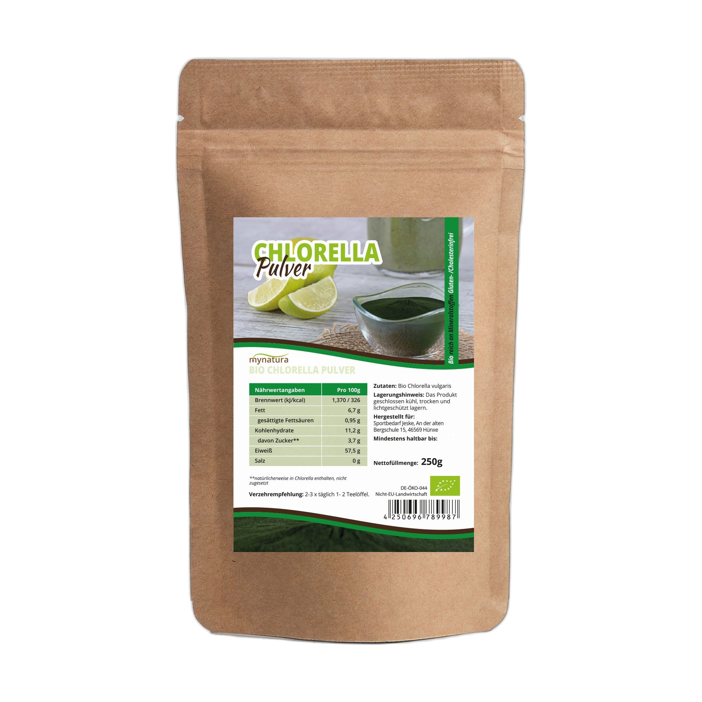 Mynatura Bio Chlorella Algenpulver 250 g Pulver