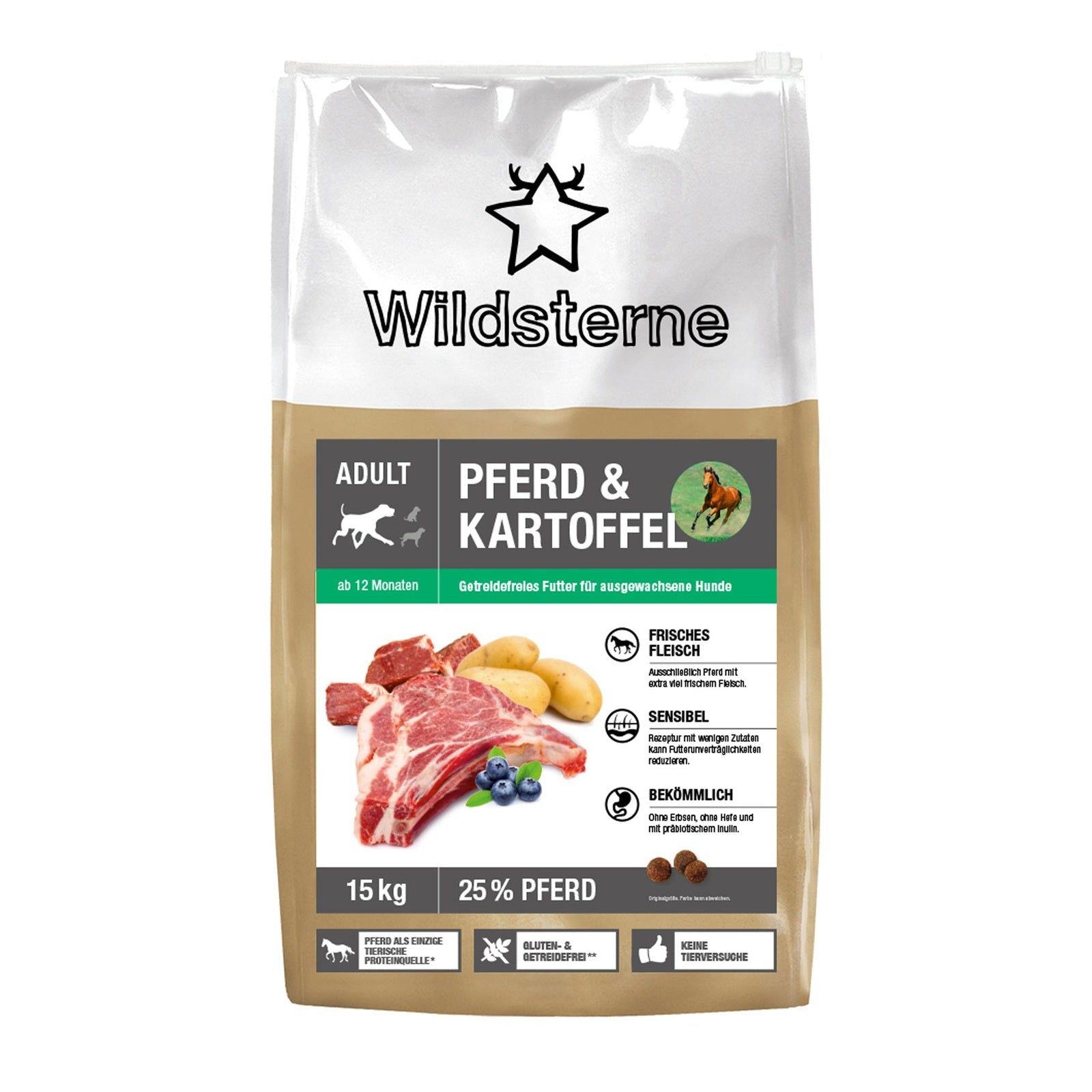 Wildsterne Classic Adult Pferd + Kartoffel 15,3 kg