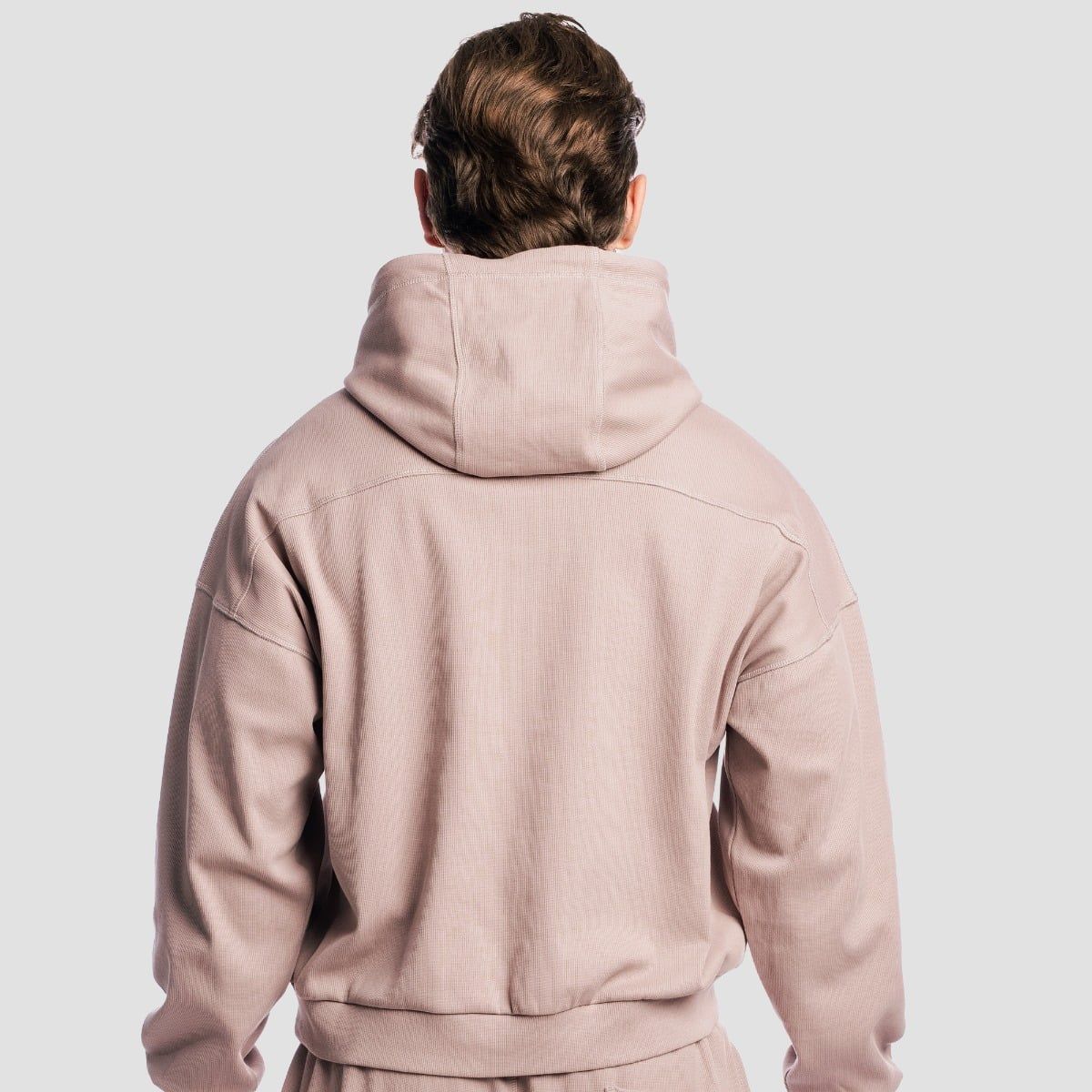GymBeam Herren Hoodie Oversized mit Kapuze und Kängurutasche in Roux