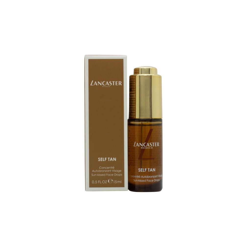 Lancaster Self Tan Face Drops Verpackung mit Flasche.