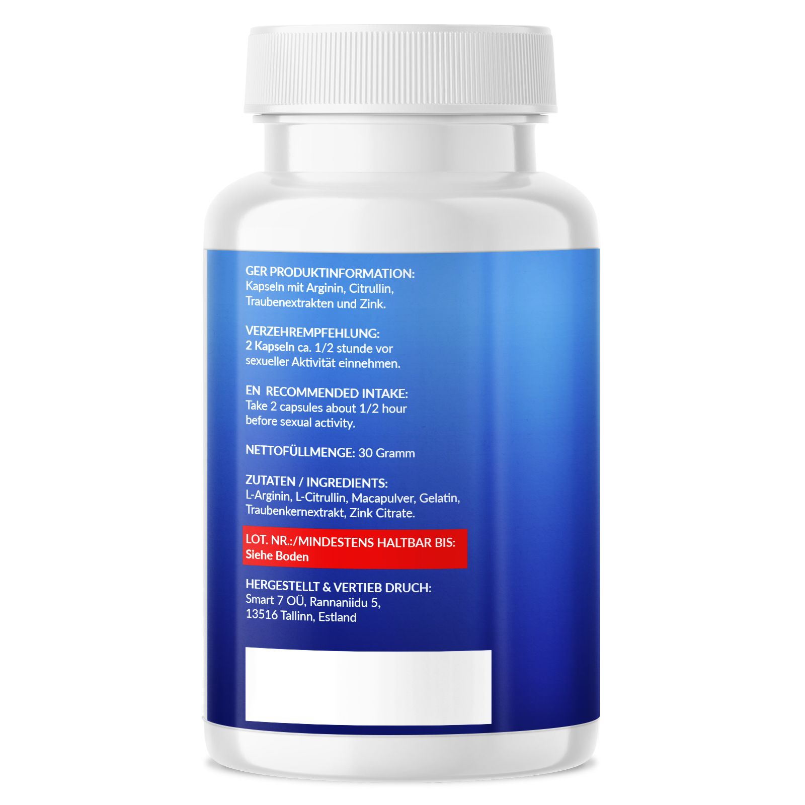 Saint Nutrition® | Mr. V | Potenz Kapseln | Testosteron Booster für Männer