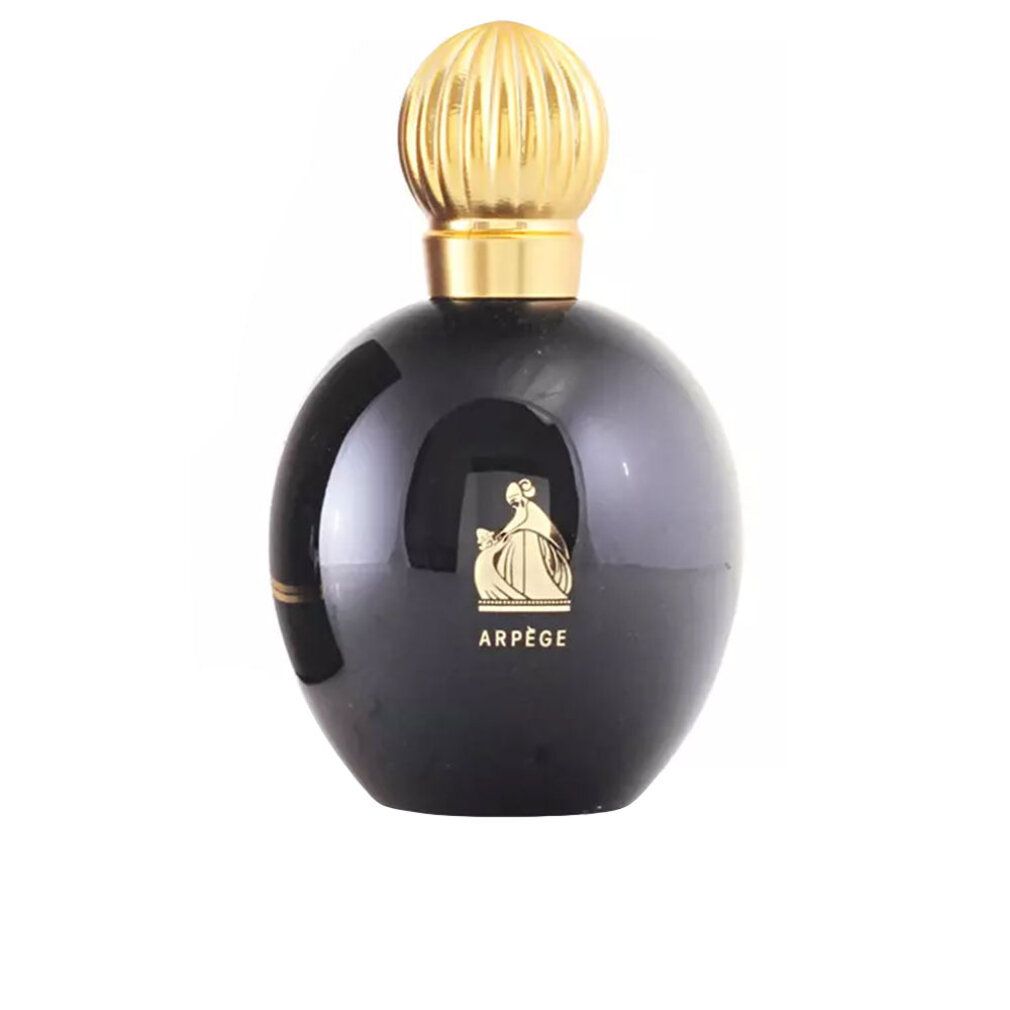 Schwarzer Flakon von Arpège Eau de Parfum Spray. Goldfarbene Schrift und Verzierung. Ohne Schachtel.