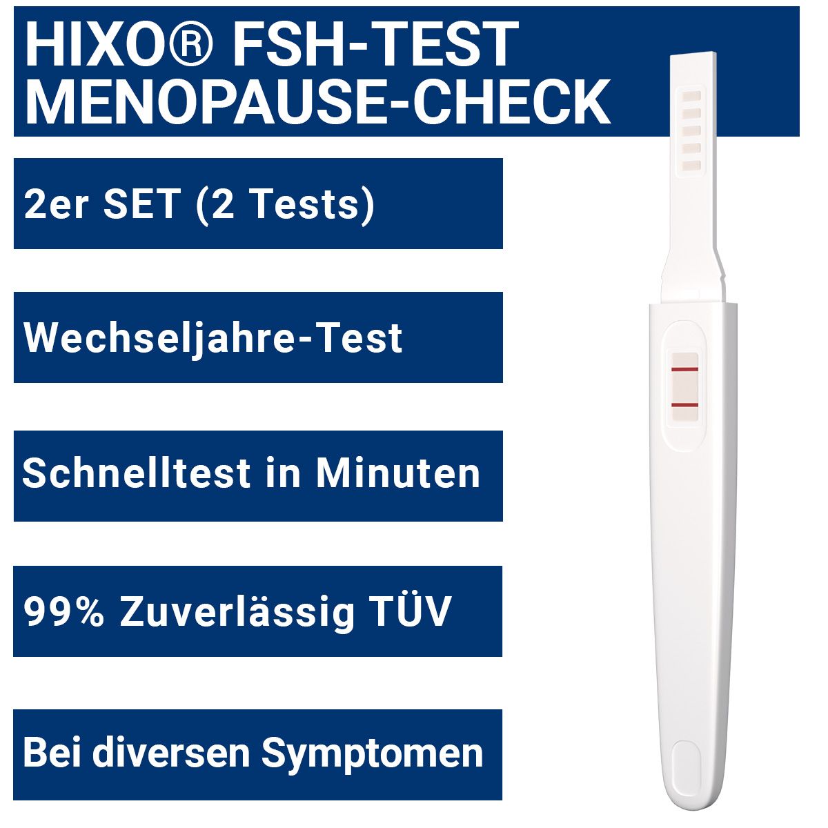 HIXO FSH-Test Menopause & Wechseljahre