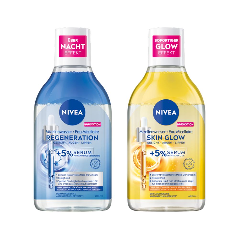 NIVEA Mizellenwasser Skin Glow & Regeneration Routine Set Reinigung