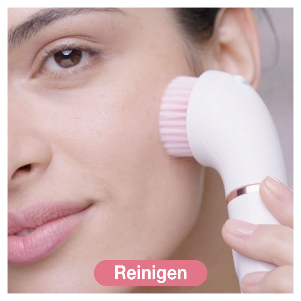 Braun - Epilierer "Silk-épil 5-875 Epilierer Beauty Set SensoSmart" in Weiß und Rosa