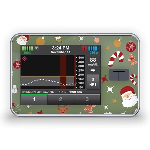 Diasticker® Tandem t:slim X2 Sticker 'Christmas' 1 St
