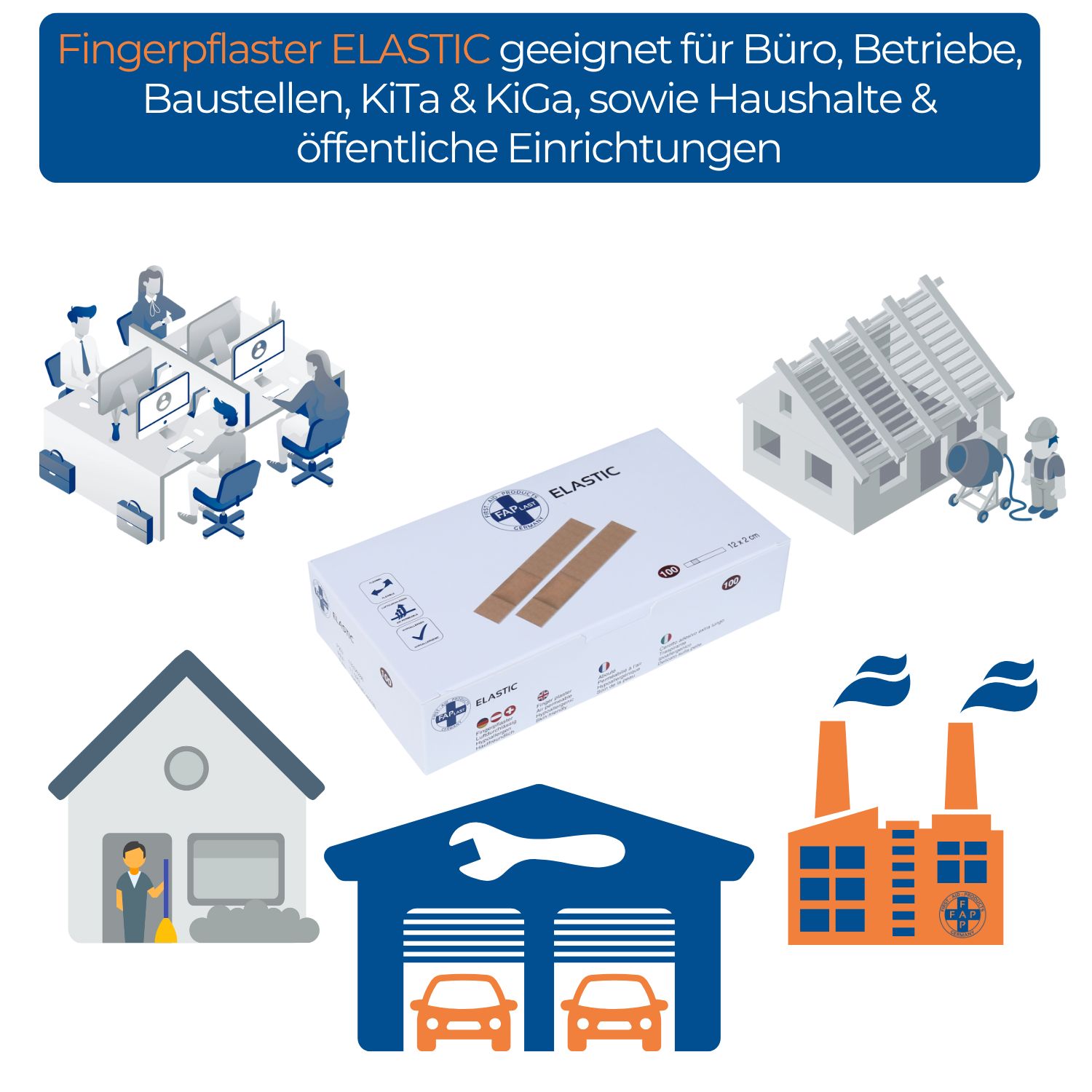 FAP First Aid Products - Fingerpflaster ELASTIC