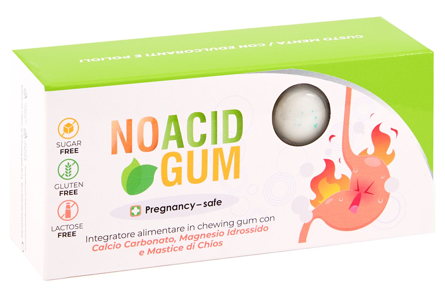 NTP BIOTECH - No Acid Gum - chewing gum per acidità, reflusso, digestione