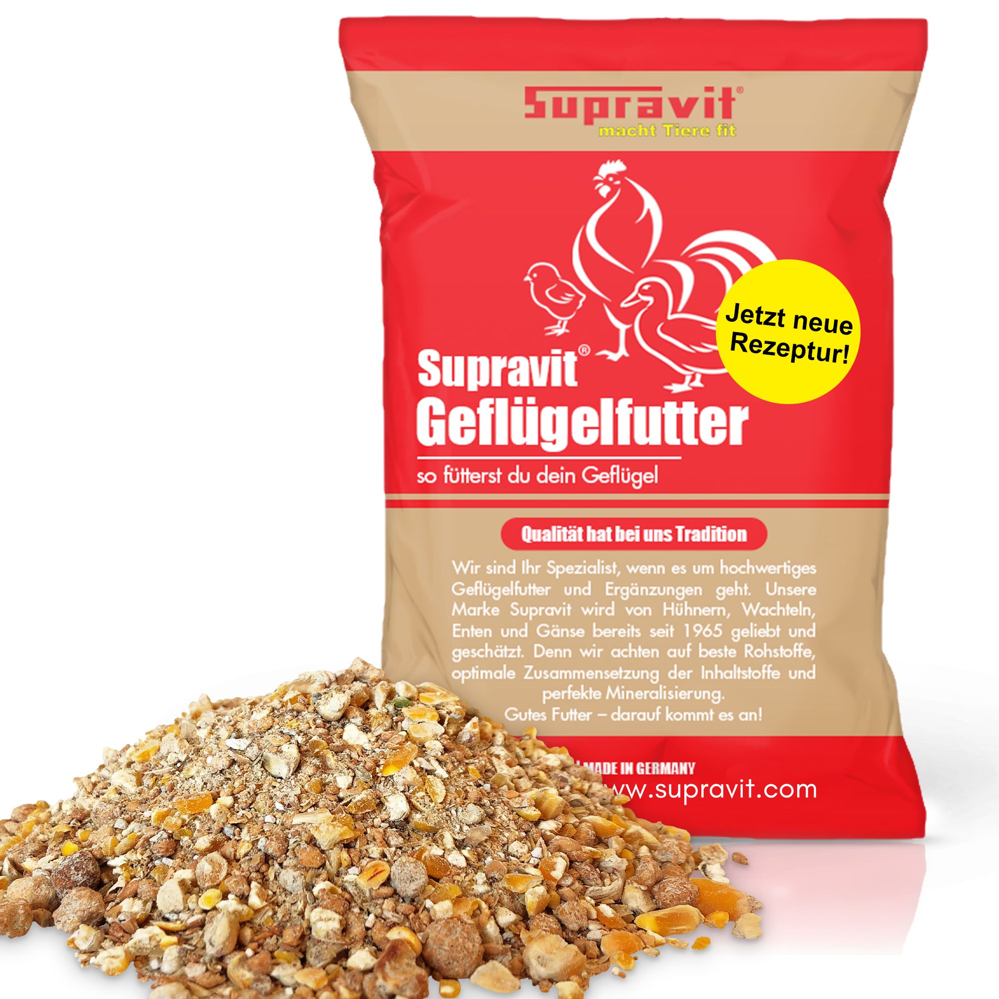 Supravit Legemehl für Hühner 25 kg