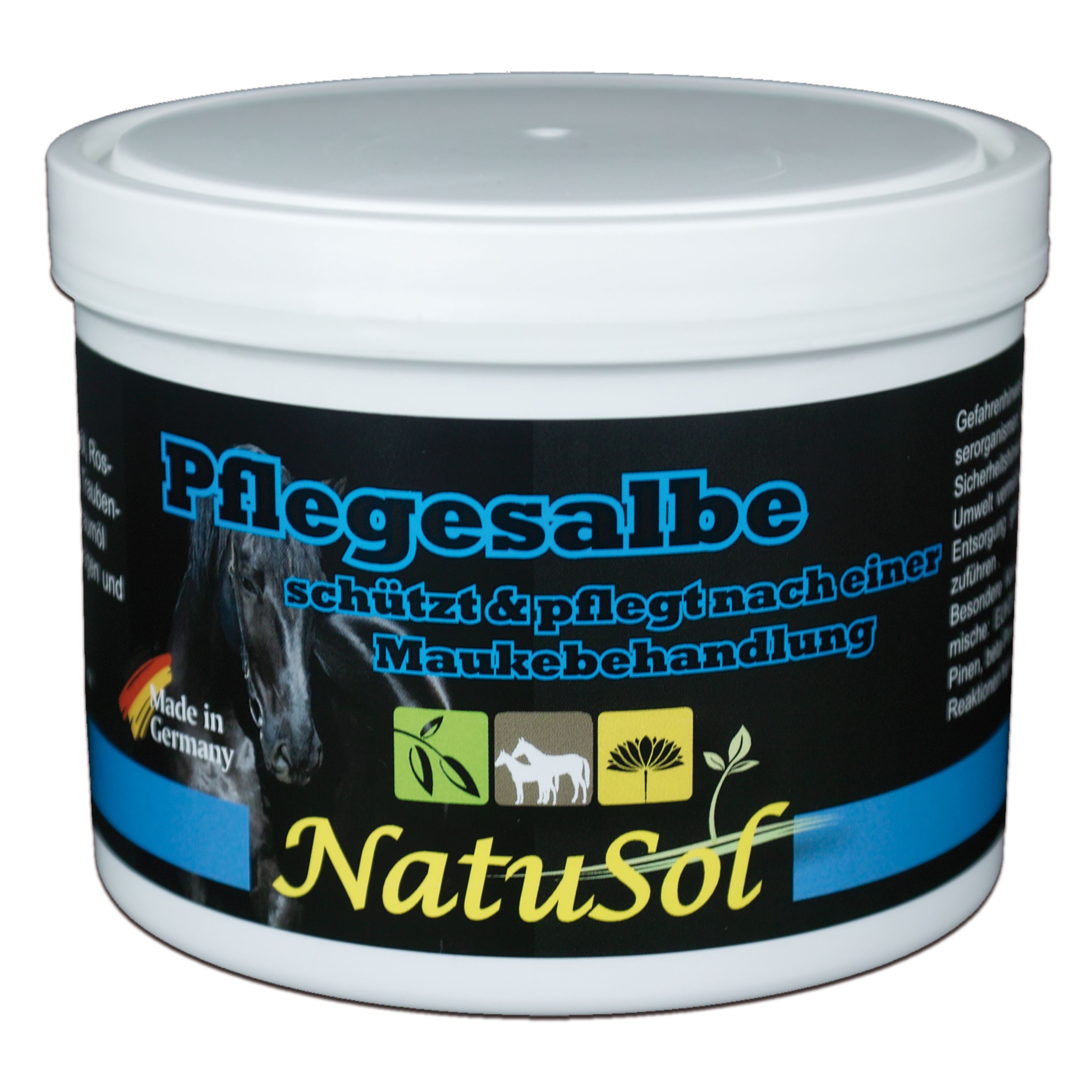 NatuSol Pflegesalbe für Pferde - wertvolle Inhaltsstoffe 250 g Salbe