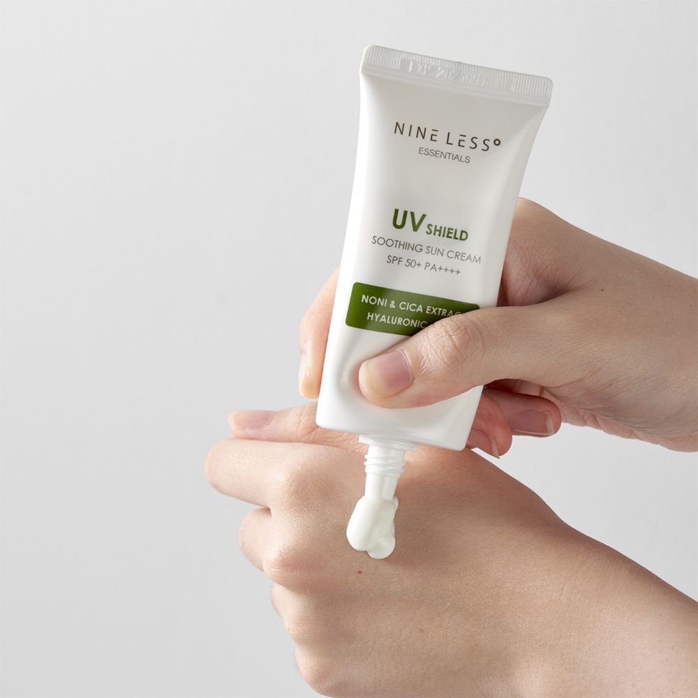 NINE LESS Essentials UV Shield Shoothing Sun SPF 50+ PA++++ Face Cream