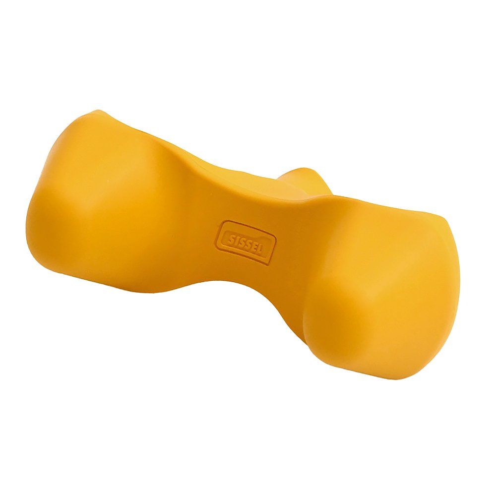 Gelbes SISSEL Trigger Tool in Hantelform mit eingeprägtem SISSEL Logo.