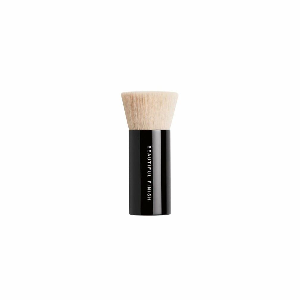 Schwarzer Pinsel mit hellem Borstenkopf. Auf dem Griff steht "BEAUTIFUL FINISH".