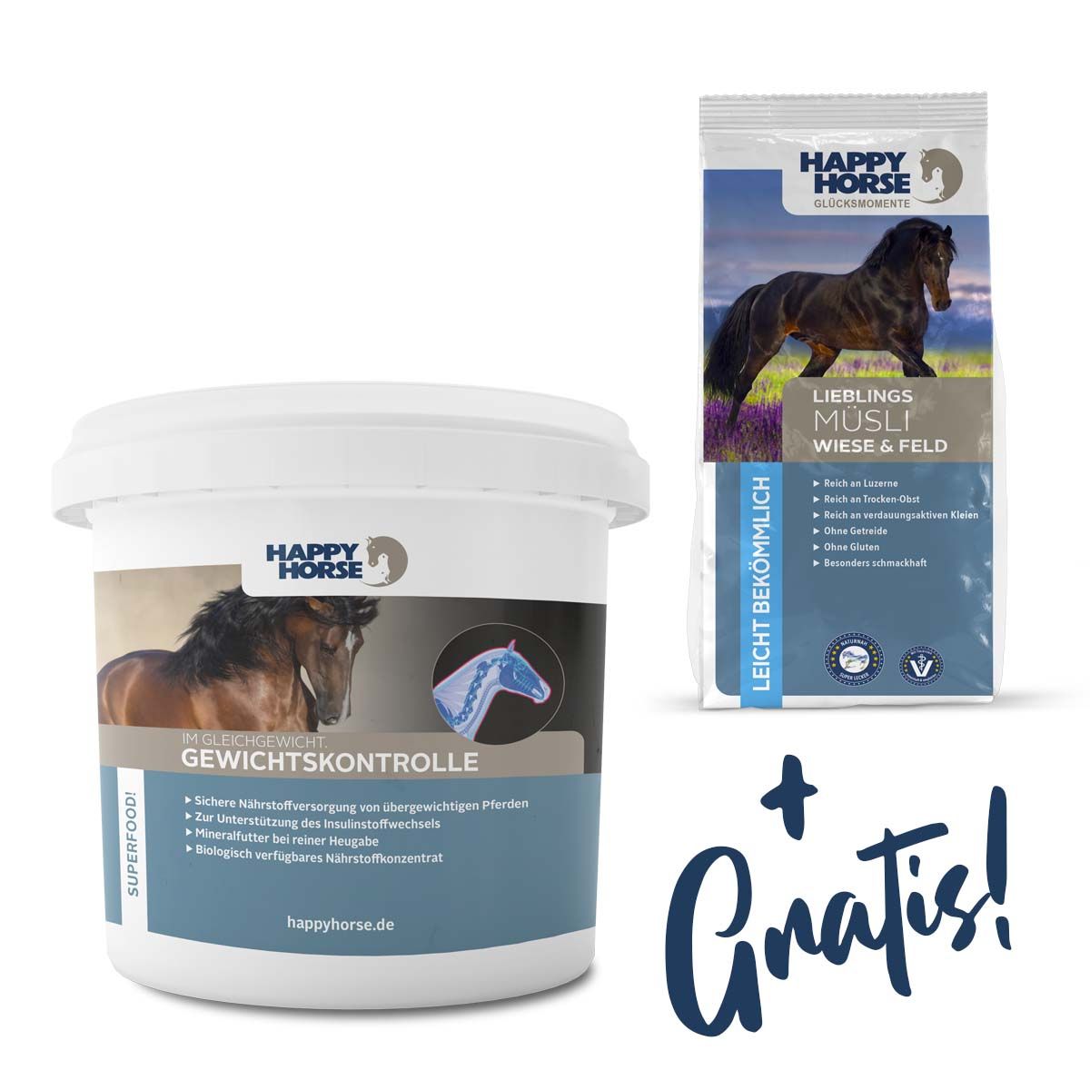 Happy Horse Gewichtskontrolle  + Lieblings Müsli - Wiese & Feld gratis!