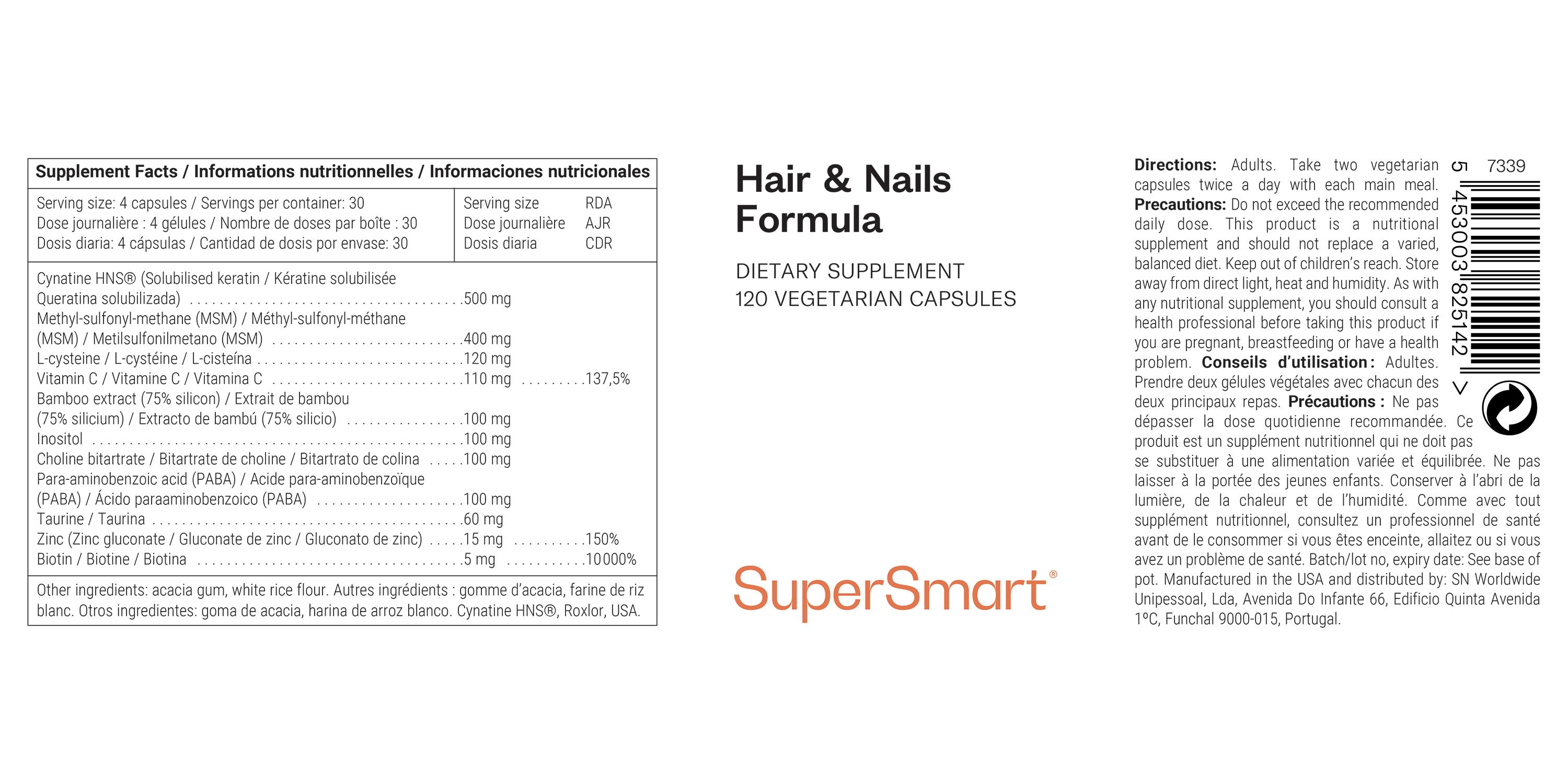 SuperSmart - Hair & Nails Formula 120 St