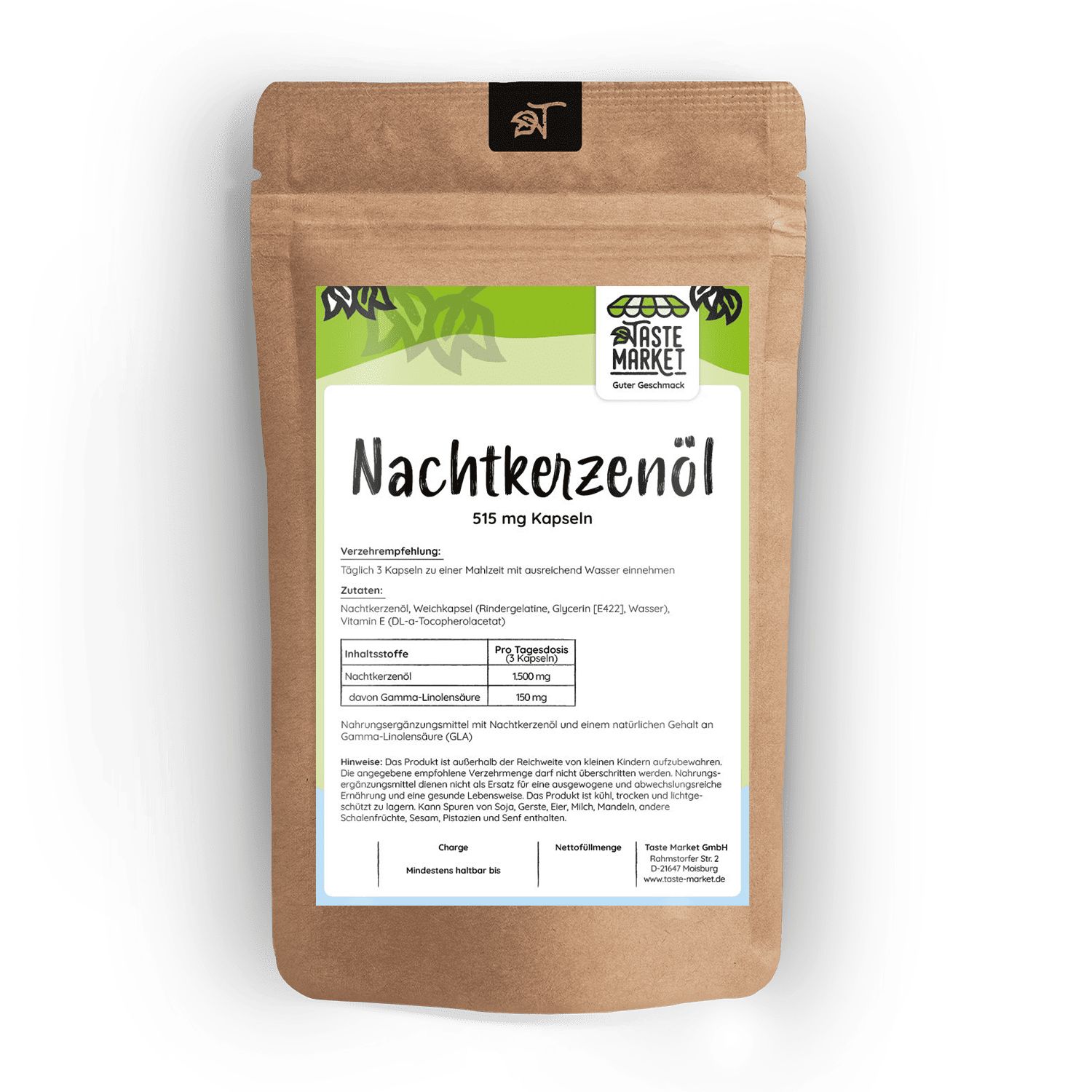 Taste Market Nachtkerzenöl Kapseln 100 St